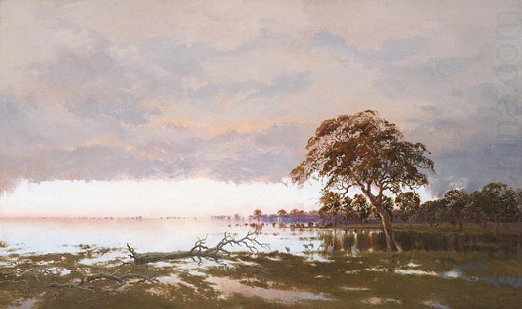 The Flood on the Darling River, unknow artist